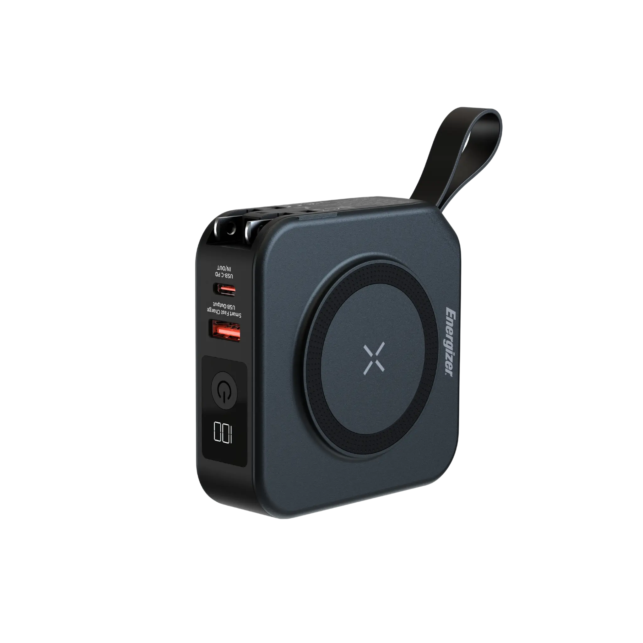 Energizer 10K magnetisk trådløs Power Bank med 20W PD. Sort