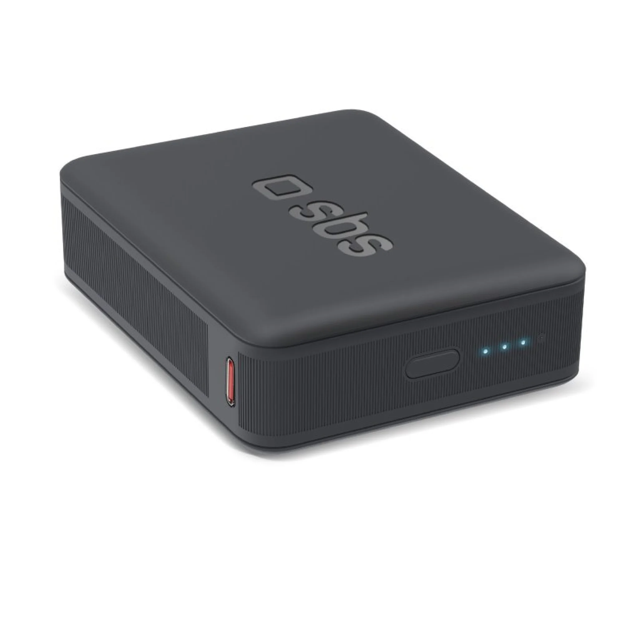 SBS 10.000 mAh PD powerbank. Sort