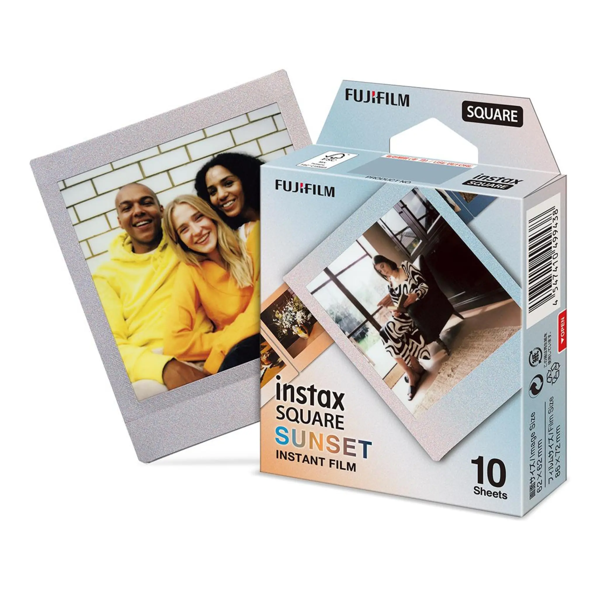 Instax Square film. 10 stykker. Sunset